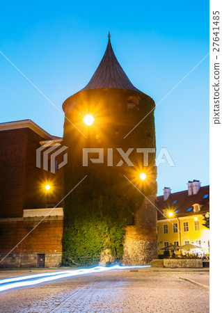 Riga Latvia. View Of Powder Tower, Extant Riga Latvia. View Of Powder Tower, Extant 27641485