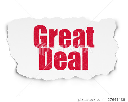 Business concept: Great Deal on Torn Paper Business concept: Great Deal on Torn Paper 27641486