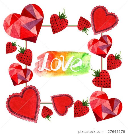 Happy Valentines Day love celebration frame in a Happy Valentines Day love celebration frame in a 27643276