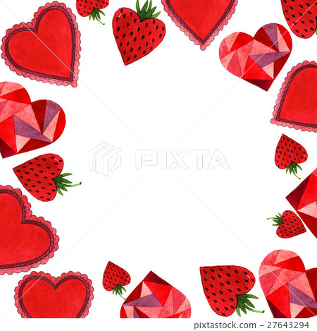 Happy Valentines Day love celebration frame in a 27643294