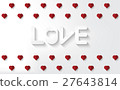 Love text  with heart on white background 27643814