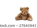 brown teddy bear isolated on white background 27643841