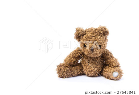 brown teddy bear isolated on white background brown teddy bear isolated on white background 27643841