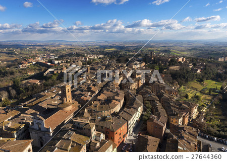 Aerial view of Siena - Tuscany Italy Aerial view of Siena - Tuscany Italy 27644360