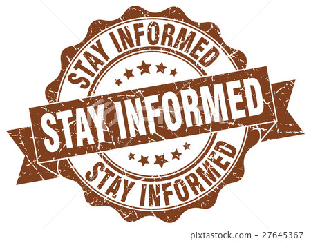 stay informed stamp. sign. seal 27645367