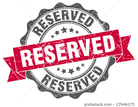 reserved stamp. sign. seal 27646275