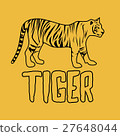 Tiger logo design for use, vector illustration. 27648044