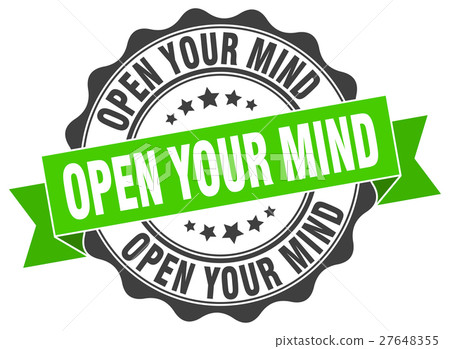 open your mind stamp. sign. seal 27648355
