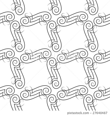Seamless pattern of elegant flourishes Seamless pattern of elegant flourishes 27648487