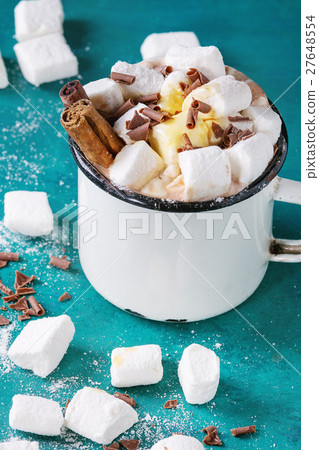 Hot chocolate with marshmallow Hot chocolate with marshmallow 27648554