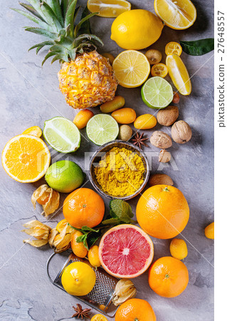 Variety of citrus fruits Variety of citrus fruits 27648557