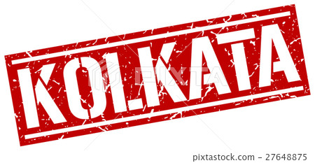 Kolkata red square stamp 27648875