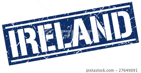 Ireland blue square stamp Ireland blue square stamp 27649891