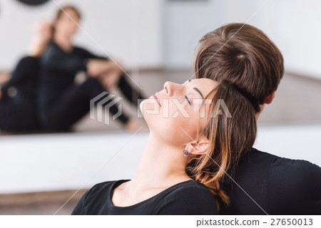 Calm peaceful woman dreaming 27650013