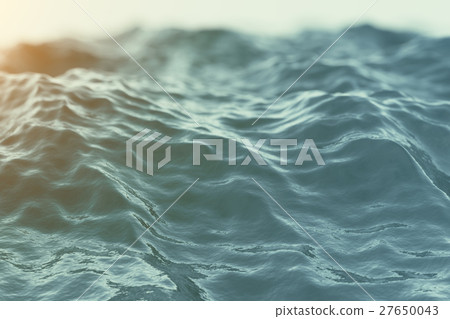 Blue water background with ripples, sea, ocean Blue water background with ripples, sea, ocean 27650043