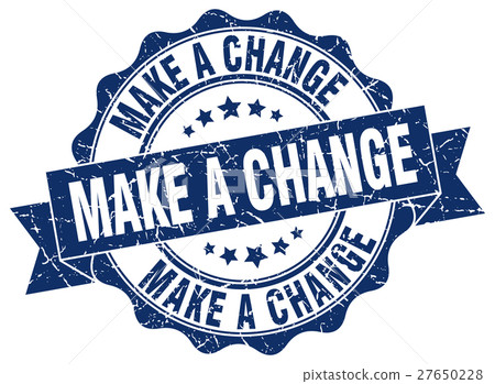 make a change stamp. sign. seal 27650228