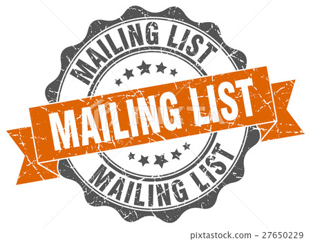 mailing list stamp. sign. seal mailing list stamp. sign. seal 27650229