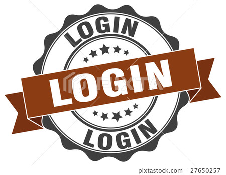 login stamp. sign. seal Stock Illustration 27650257 PIXTA