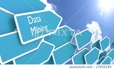 Blue arrows with the words data mining Blue arrows with the words data mining 27650289