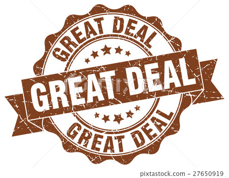 great deal stamp. sign. seal 27650919