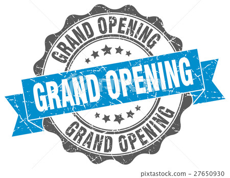 grand opening stamp. sign. seal grand opening stamp. sign. seal 27650930
