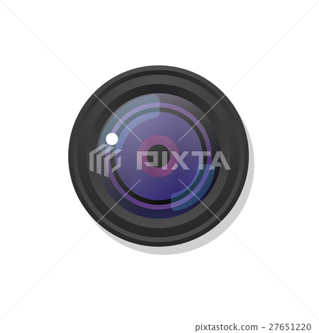 Photo camera symbol icon on white Photo camera symbol icon on white 27651220