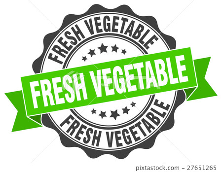 fresh vegetable stamp. sign. seal - Stock Illustration [27651265] - PIXTA