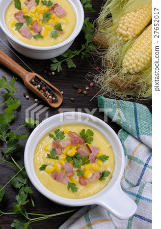 Puree soup with corn Puree soup with corn 27652017