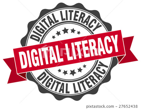digital literacy stamp. sign. seal 27652438