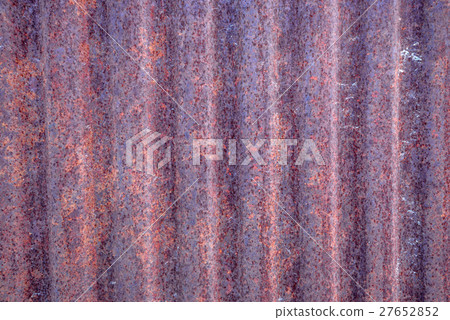 Texture of fluted rusty metal plate Texture of fluted rusty metal plate 27652852