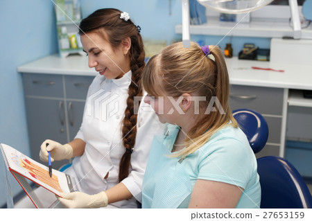 Patient at a reception at the dentist 27653159