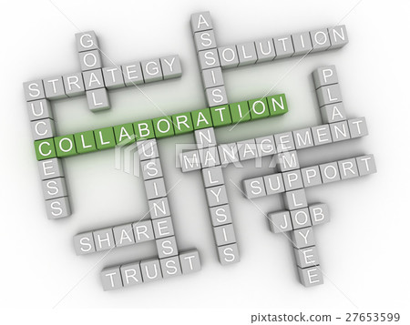 3d image Collaboration  issues concept word cloud  27653599