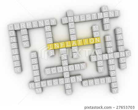 3d image Inflation issues concept word cloud 3d image Inflation issues concept word cloud 27653703