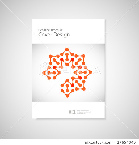 Classic brochure A4 with abstract figures 27654049