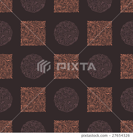 Seamless ornament vintage background vector Seamless ornament vintage background vector 27654326