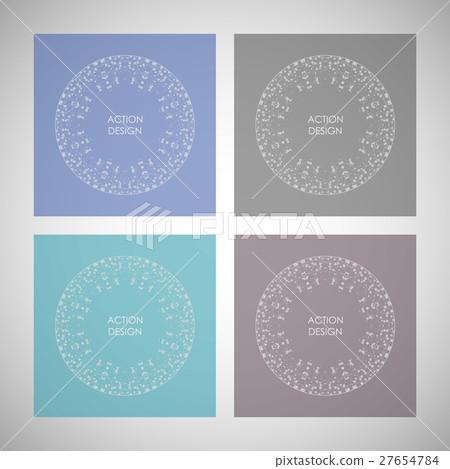 Vector technology concept. Connected Lines and 27654784