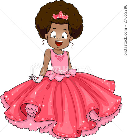 Kid Girl African American Girl Princess 27655296