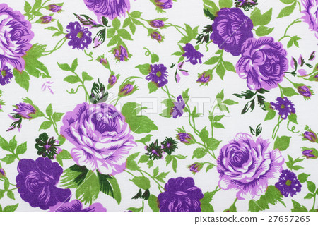 vintage style of tapestry flowers fabric pattern 27657265