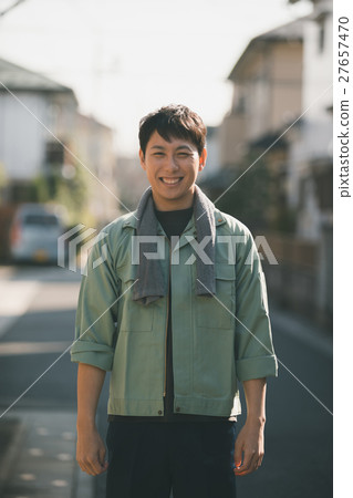 blue collar worker, laborer, male 27657470