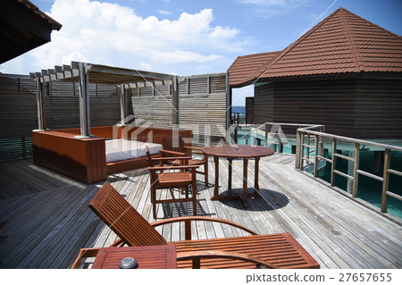 Maldives resort water cottage terrace 27657655