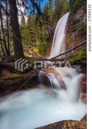 Virginia Fall in Glacier National Park Montana Virginia Fall in Glacier National Park Montana 27660132