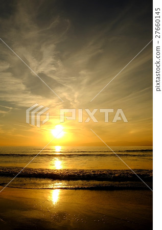 Seaside evening landscape, Katase Nishihama Beach 27660145