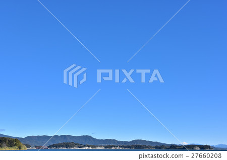 從濱名湖西岸看到的富士山 27660208