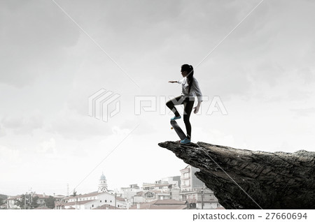 Girl ride skateboard Girl ride skateboard 27660694