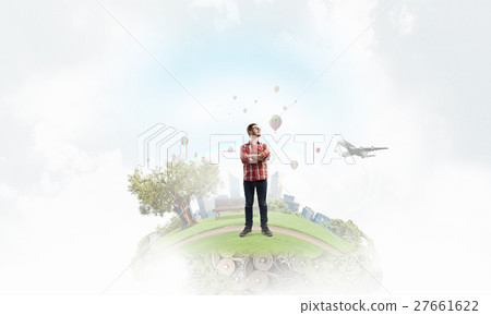 Handsome hipster guy Handsome hipster guy 27661622
