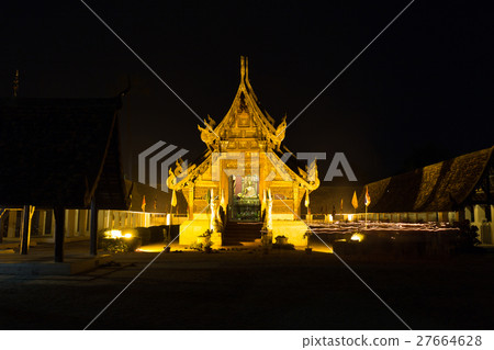 People walking around church in triple circumambulation ceremony People walking around church in triple circumambulation ceremony 27664628