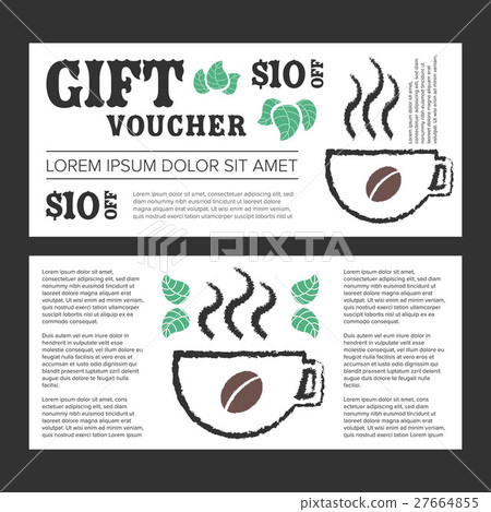 Gift voucher Coffee cup Gift voucher Coffee cup 27664855