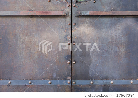 metal door rusty corroded texture background 27667084