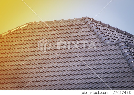 roof tile on residential building roof tile on residential building 27667438