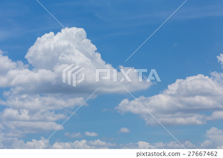 fluffy cloud on clear blue sky background fluffy cloud on clear blue sky background 27667462